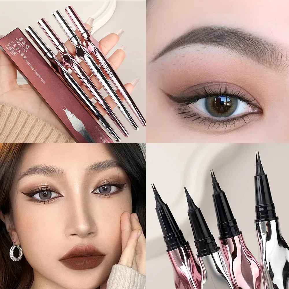 2-Tip Eyebrow Pencil Pen – Waterproof Long-Lasting Microblading Brow Pen-Brows-Blushia