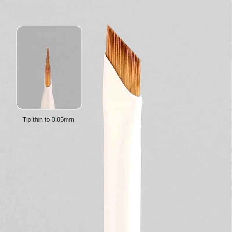 Upgrade Blade Eyeliner Brush Ultra Thin Fine Angle Flat Eyebrow Brush Under The Eye Makeup Brushes Precise Detail Brush white-Makeup Brushes-Blushia