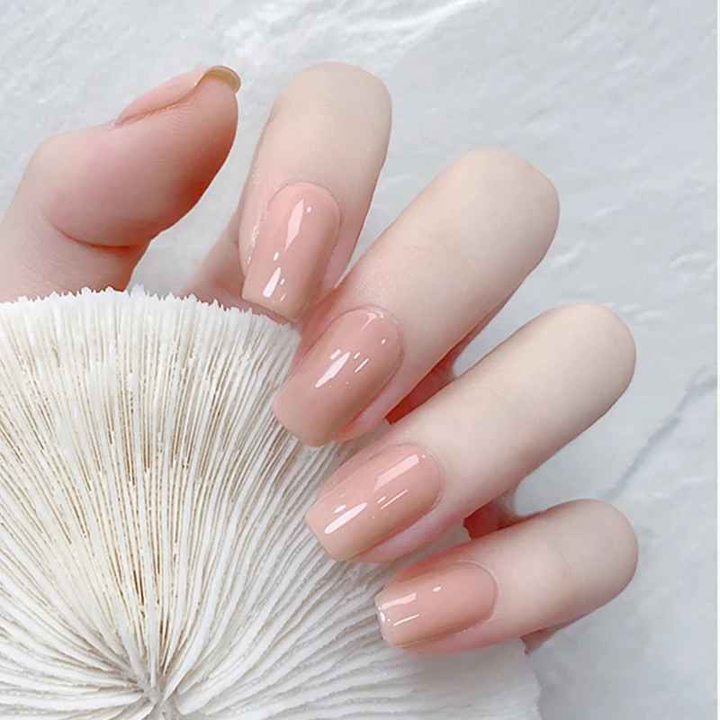Nude Rubber Base Gel Polish Semi-permanent Nail Polish UV Varnish Manicure Natural Nail Base Coat 7 Colors Basis Gellac-Gel Nails-Blushia
