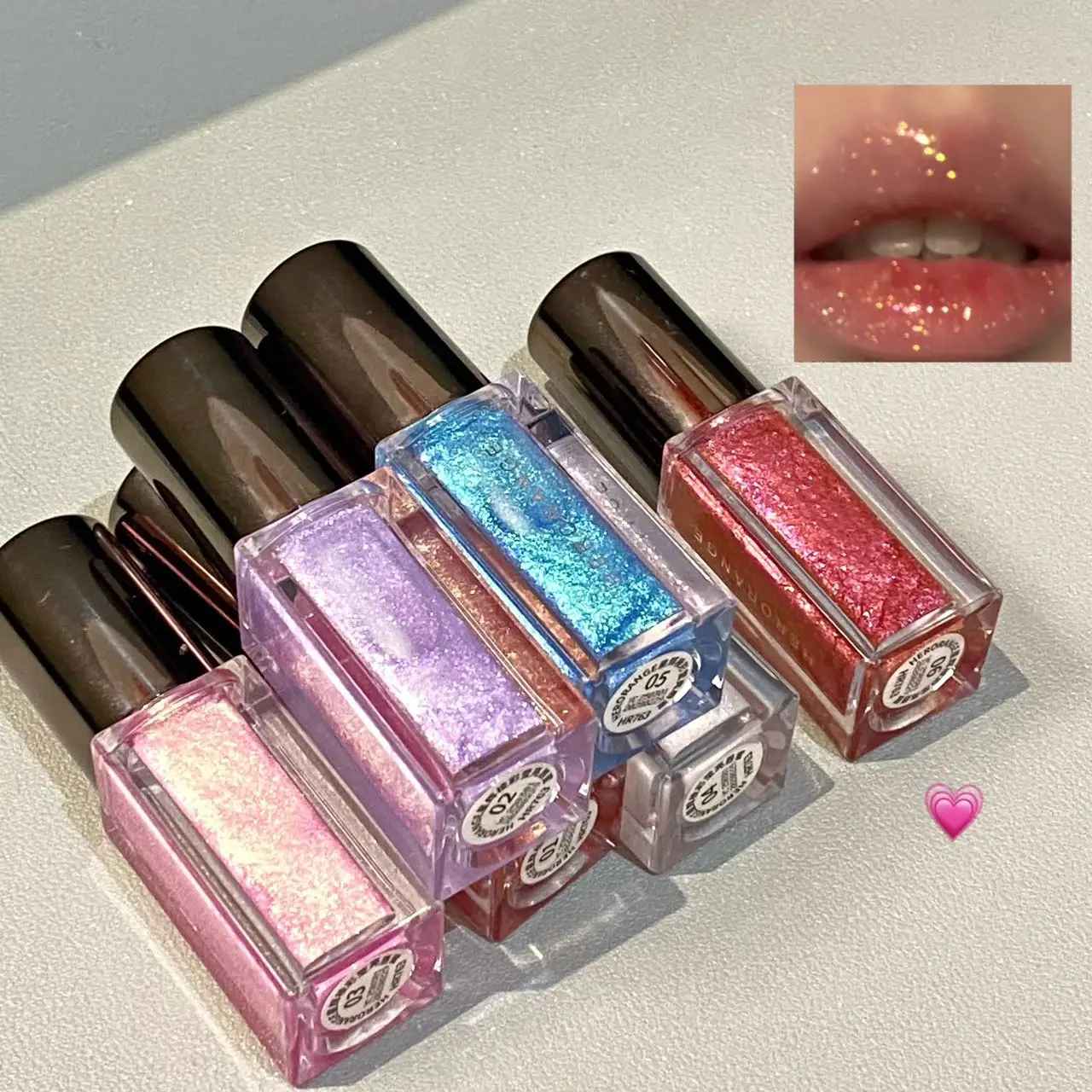 Starlight Radiant Lip Gloss – Pearlescent Shimmer Hydrating Non-Sticky-Glitter Lip Gloss-Blushia