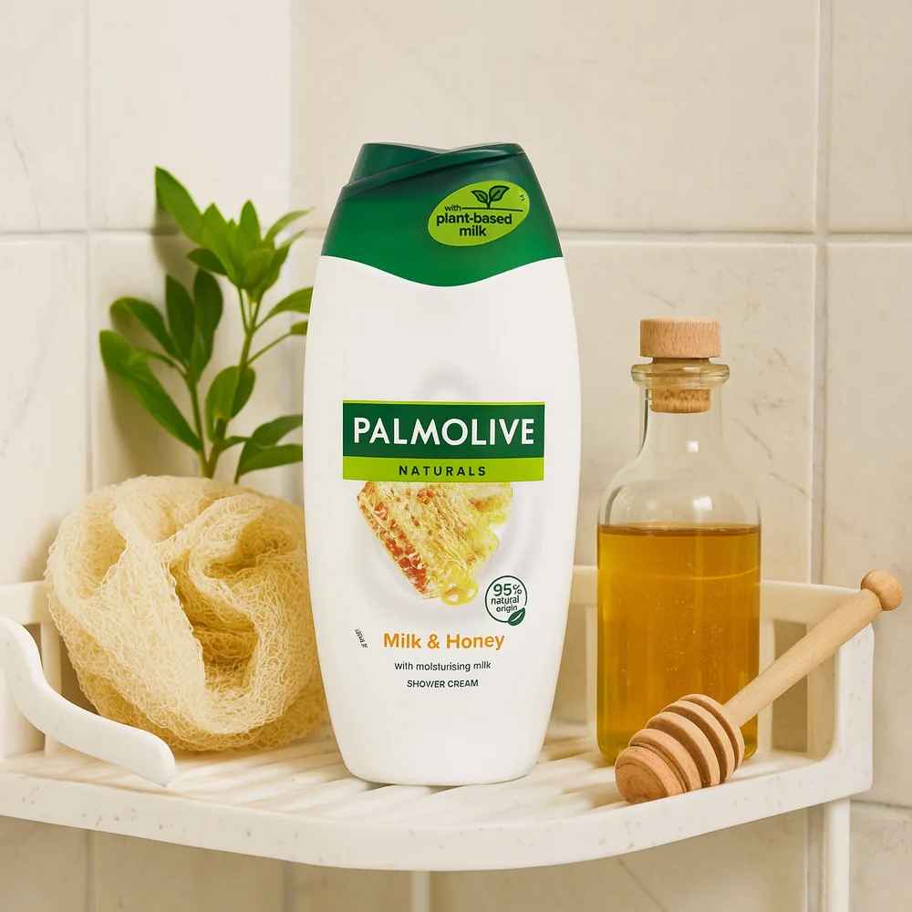 Palmolive Natural Shower Cream Milk & Honey Moisturising Body Wash Gentle Daily Skin Care-Body Wash-Blushia