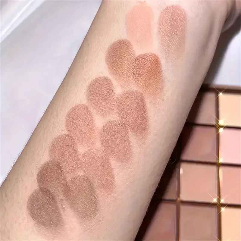 25-Color Eyeshadow Palette – Matte & Shimmer Brown Nude Shades-Eyeshadow-Blushia