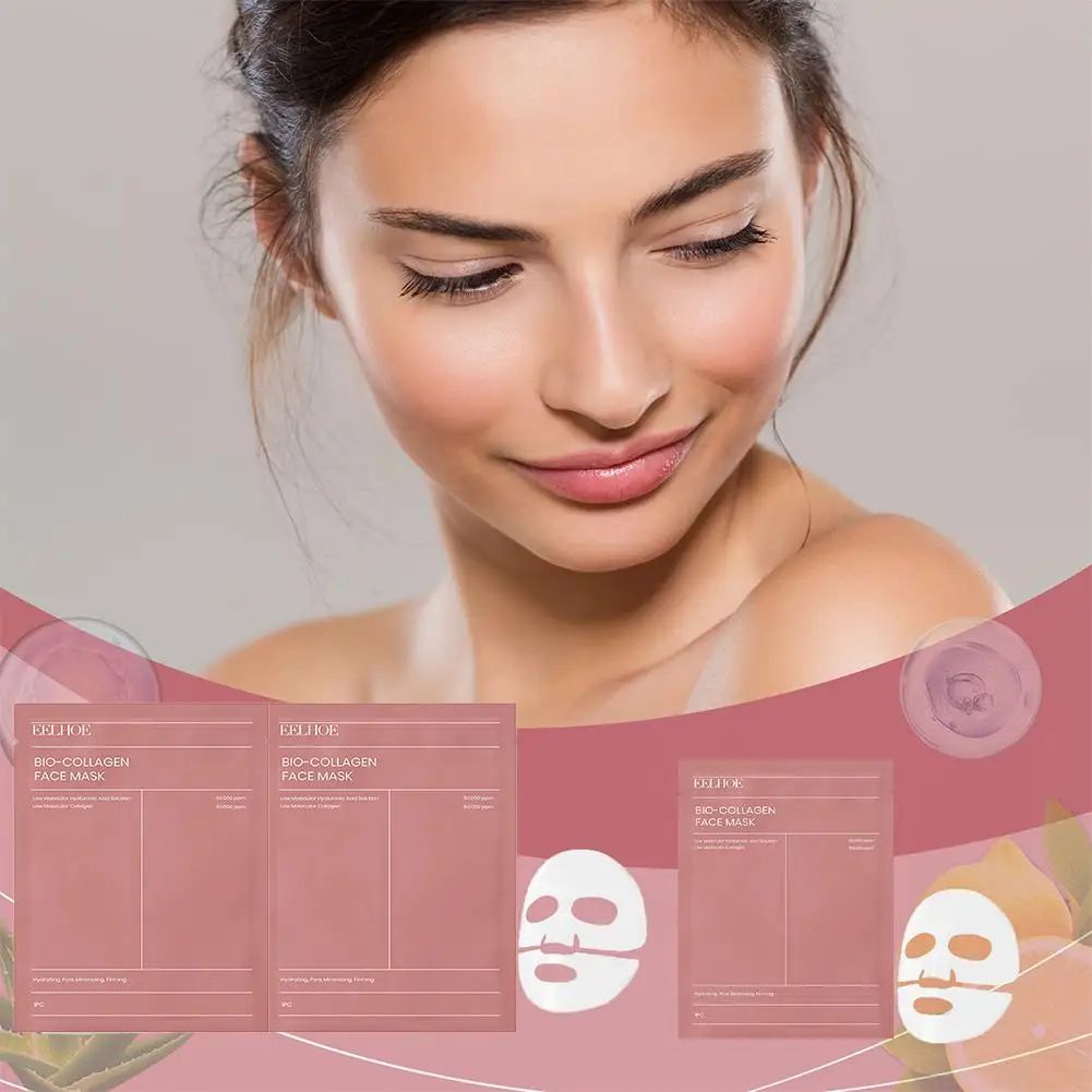 Bio Collagen Face Mask – Deep Hydrating Pore-Refining Skin Care (1/5/10PCs)-Face Mask-Blushia