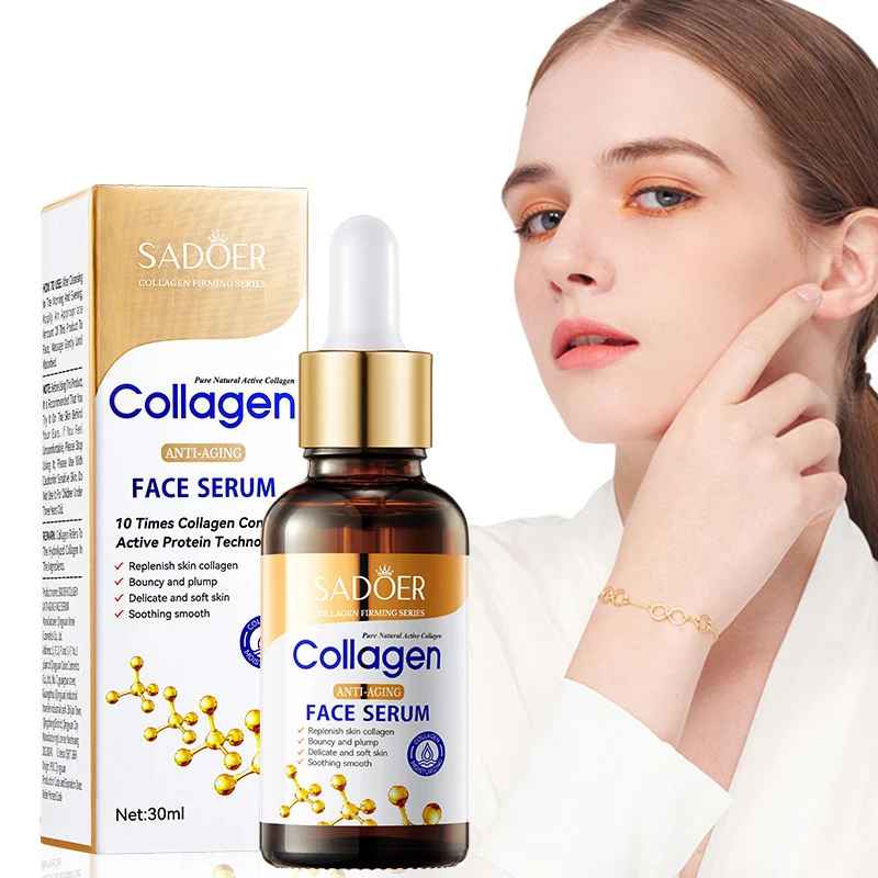 SADOER Collagen Face Serum – Anti-Aging, Moisturizing & Nourishing Facial Essence-Face Serum-Blushia