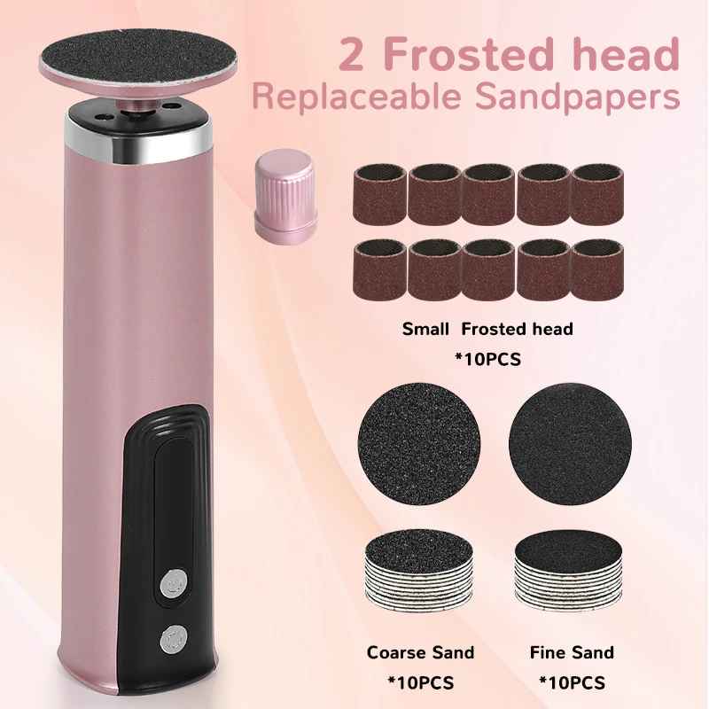2-in-1 Electric Foot Callus Remover & Nail Polisher – Pedicure & Hand Care Tool-Foot Callus Remover-Blushia