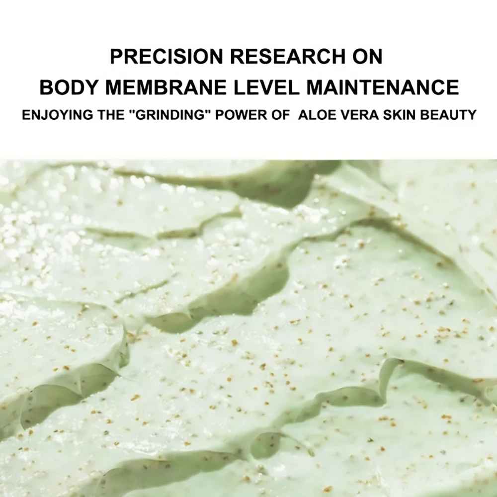 SUYARUN Aloe Vera Body Scrub Exfoliator - Natural Deep Cleansing, Hydrating for Sensitive Skin-Body Scrub-Blushia