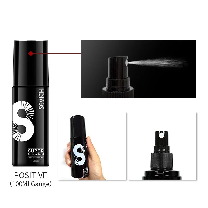 Sevich 100ml Fashion Hair Styling Spray Daily Use Unisex Strong Fixing Hair Building Fiber Quick Disposable Hair Hold Spray-Hair Styling-Blushia