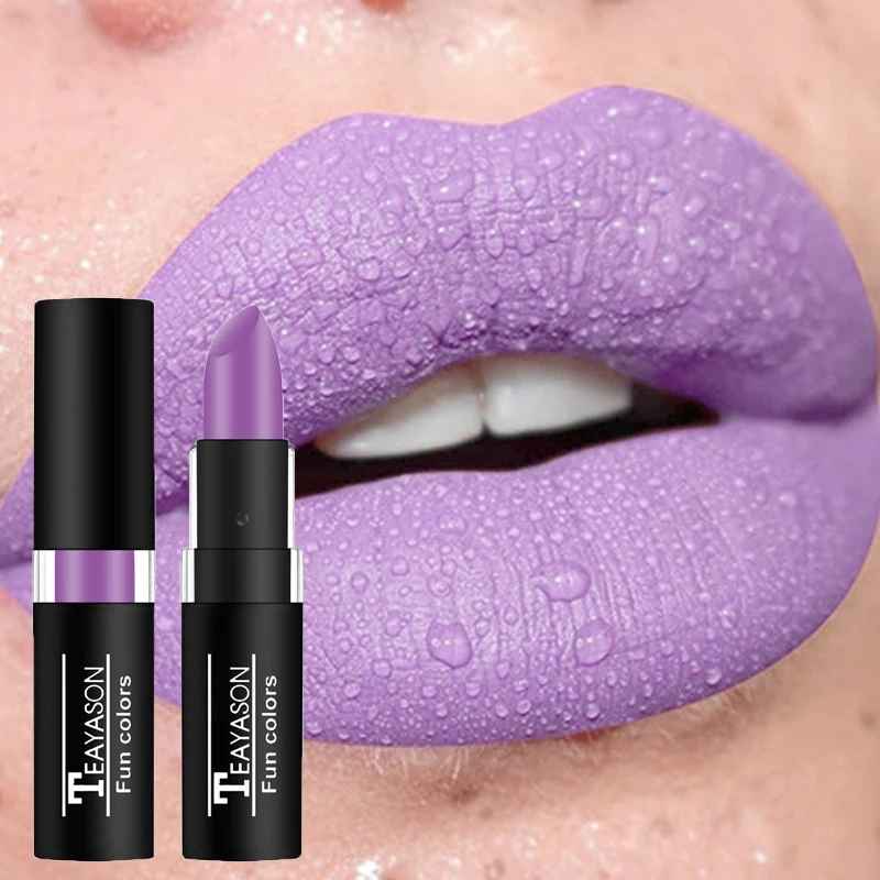 Dark Wine Red Matte Lipstick – Waterproof Long-Lasting Bold Lip Colour-Lipstick-Blushia