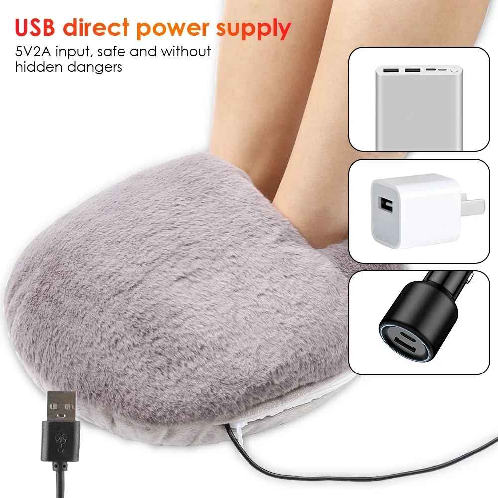 Electric Foot Warmer – Soft Velvet Heating Pad for Winter Home Use-Foot Heater for Relaxation-Blushia
