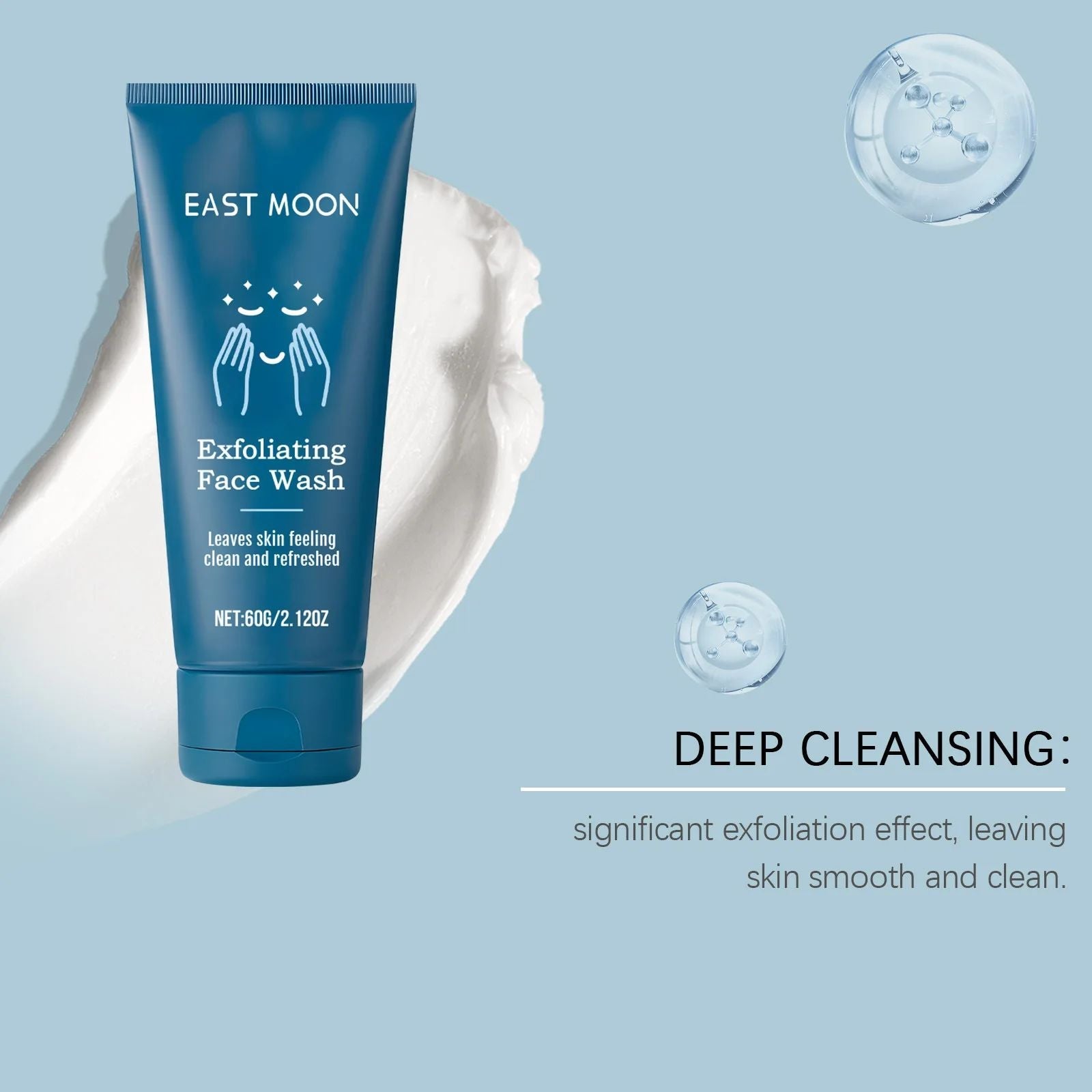 Eucalyptus Mint Men Face Cleanser – Deep Pore Oil Control Refreshing Wash-Face Wash-Blushia
