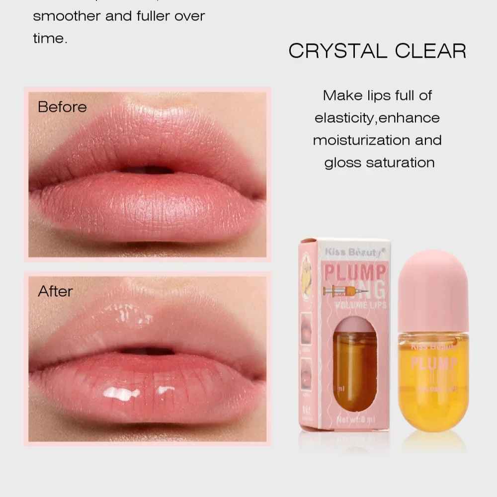 Long-Lasting Lip Plumper Oil – Instant Volumising Collagen Lip Gloss-Lip Oil-Blushia