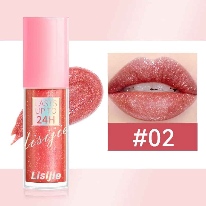 Diamond Glitter Lip Gloss – Waterproof Long-Lasting Sparkling Liquid Lipstick-Glitter Lip Gloss-Blushia