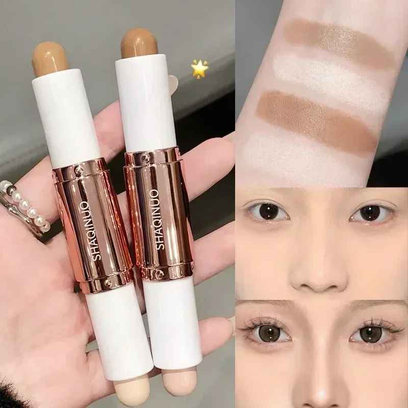 Highlighting&Bronzer Stick Face Brightening Shaping Concealer Pencil 3D Long Lasting Corrector Nose Shadow Contouring Cosmetics-Contouring-Blushia