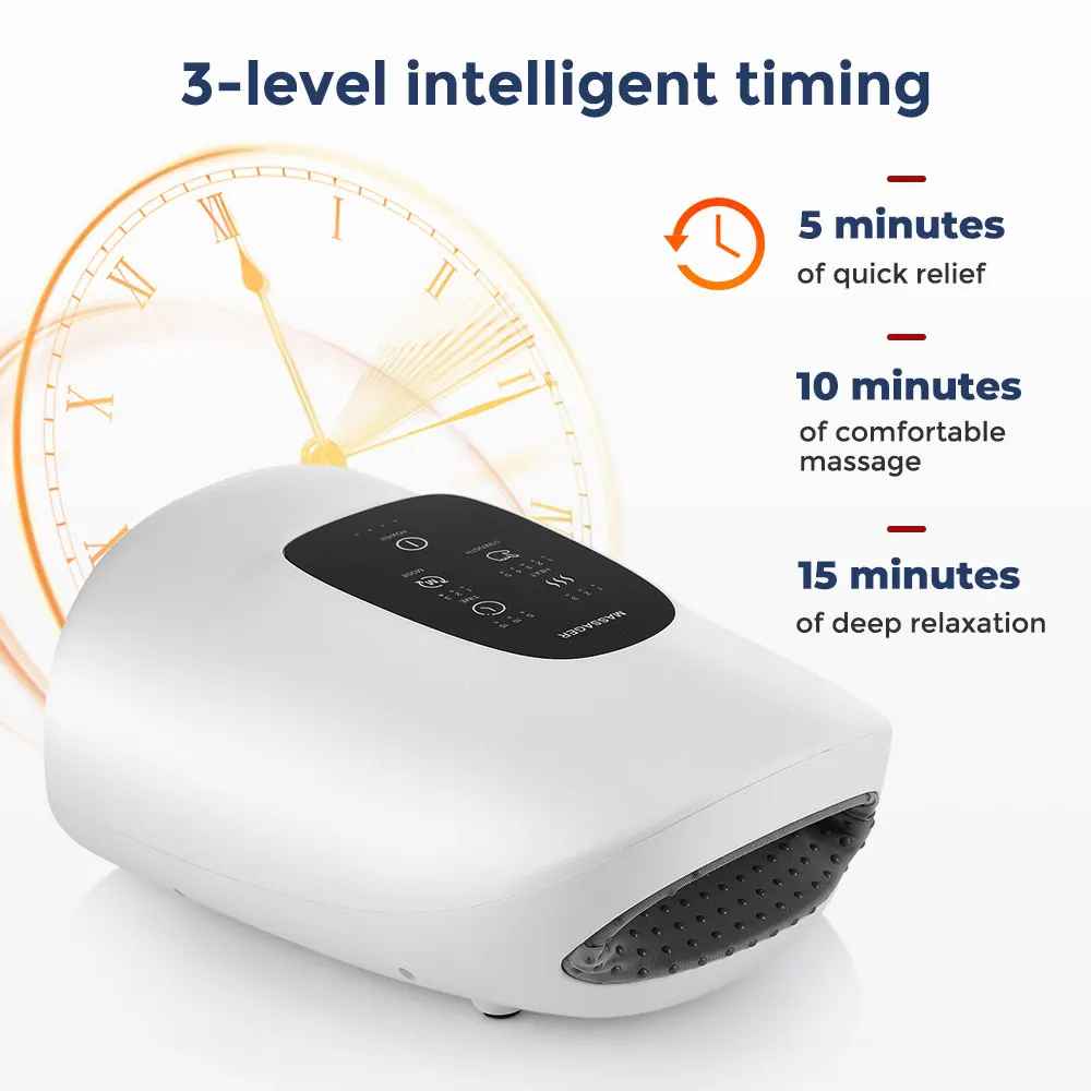Air Compression Hand Massager with Hot Compress – Palm & Finger Pain Relief-Hand & Foot Accessories-Blushia