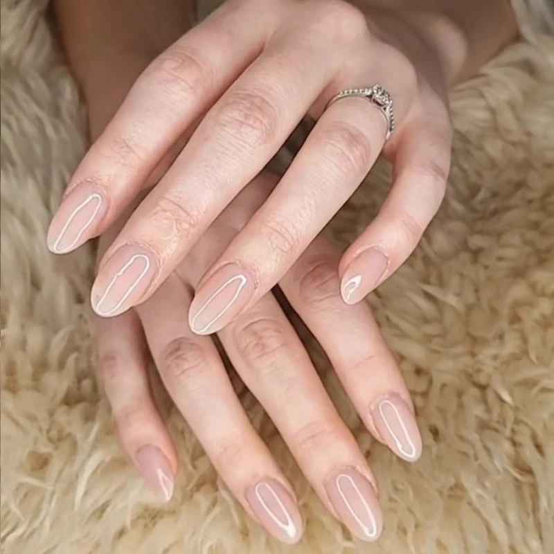 Nude Rubber Base Gel Polish Semi-permanent Nail Polish UV Varnish Manicure Natural Nail Base Coat 7 Colors Basis Gellac-Gel Nails-Blushia