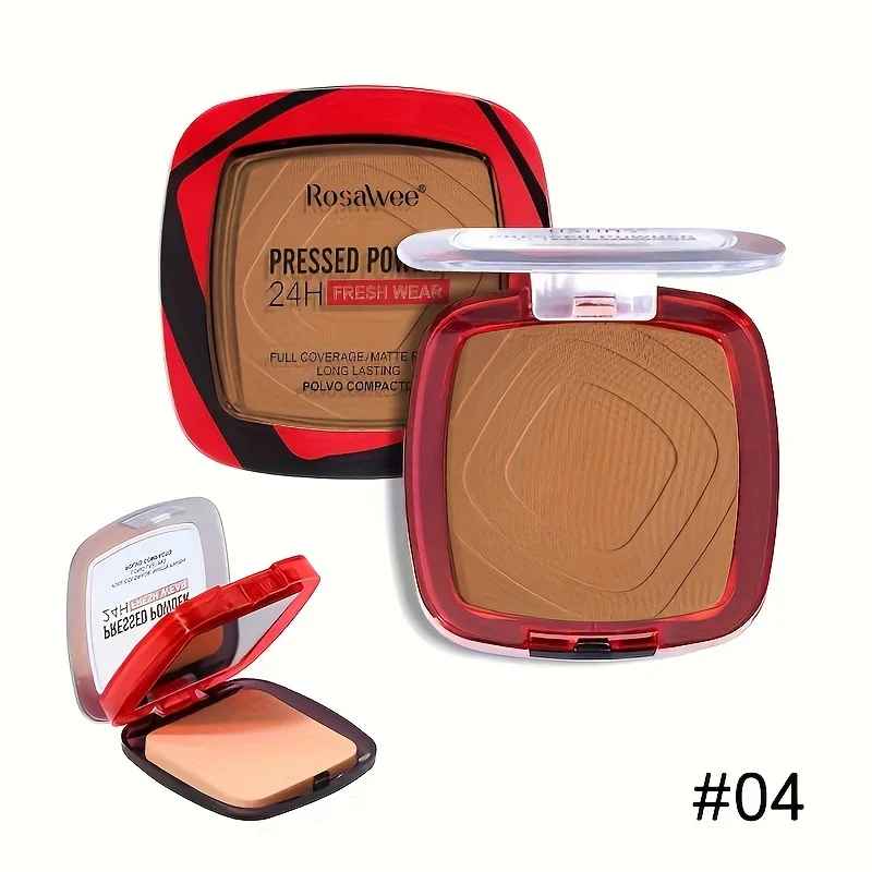 Matte Full Coverage Pressed Powder – 24H Weightless Finish with Puff-Face Powder-Blushia
