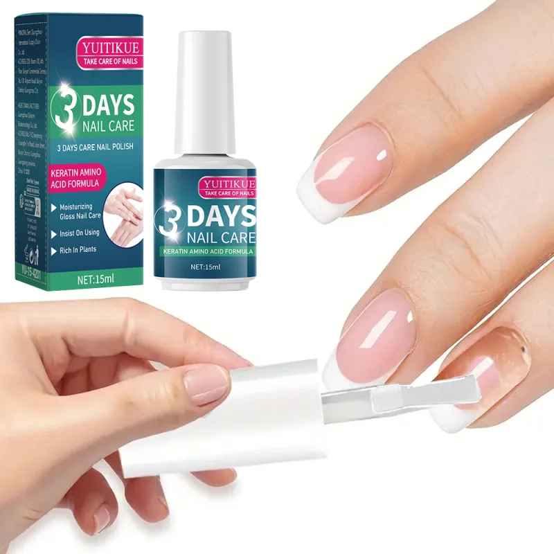 3-Day Nail Care Treatment Polish – Keratin & Amino Acid Nail Strengthener-Nail Care & Treatments-Blushia
