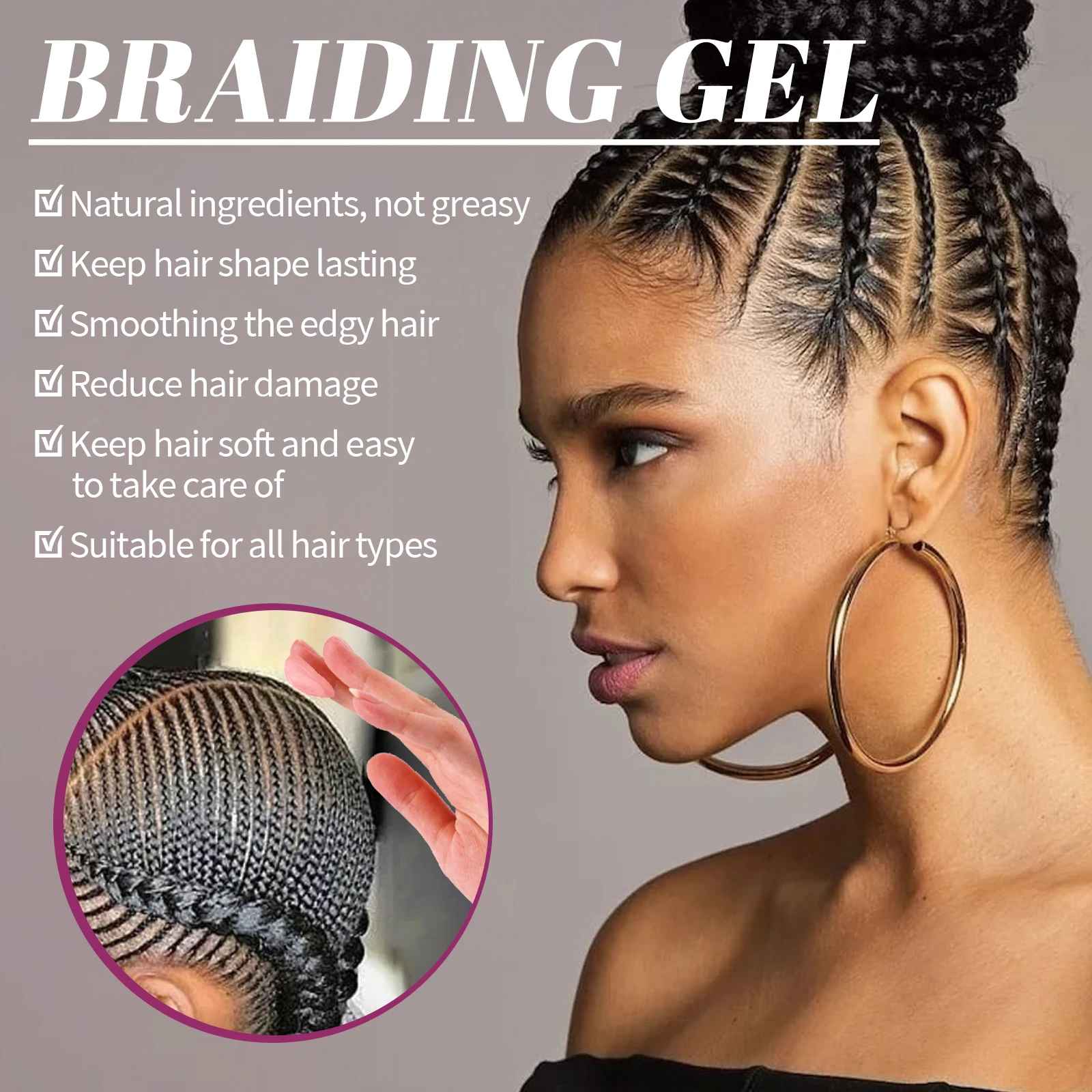 Jaysuing Extreme Hold Styling Braiding Gel Wax Carbomer Long Lasting Strong Hold-Hair Styling-Blushia