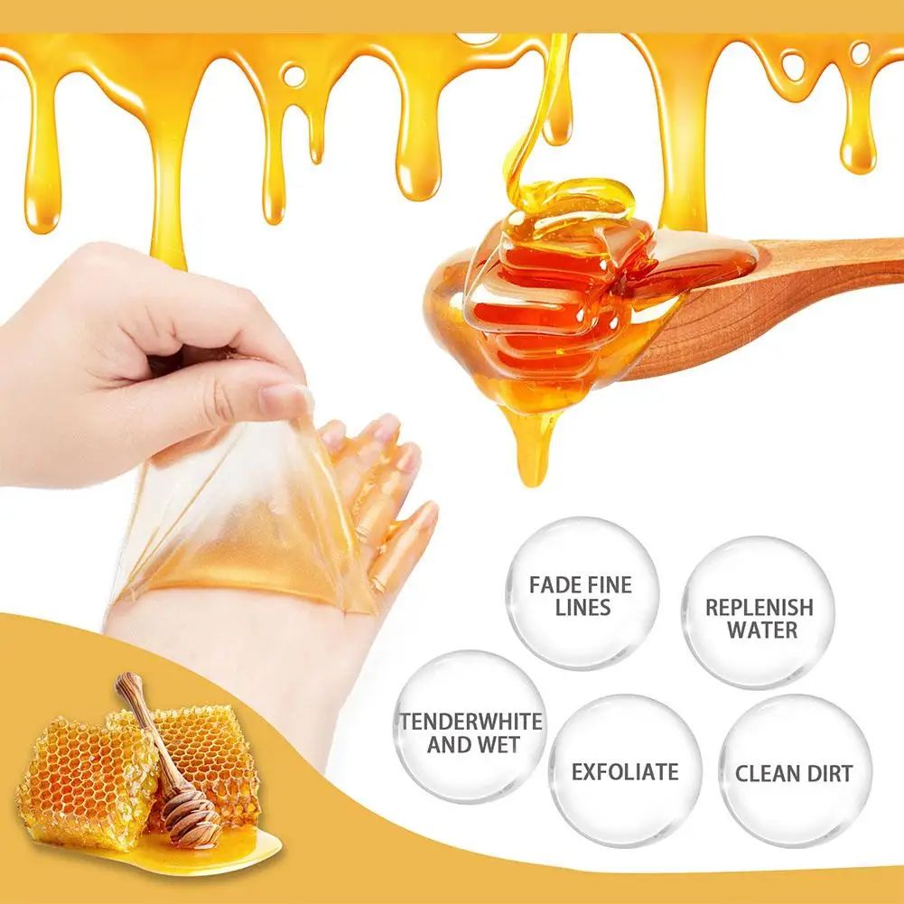 24K Gold Milk Honey Hand Mask – Moisturizing, Exfoliating & Nourishing Care-Hand Mask-Blushia