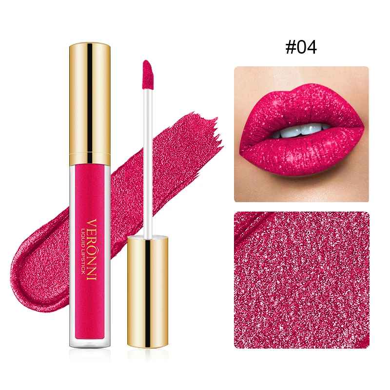 Glitter Liquid Lipstick – Shimmer Pearlescent Waterproof Long-Lasting Gloss-Glitter Lip Gloss-Blushia