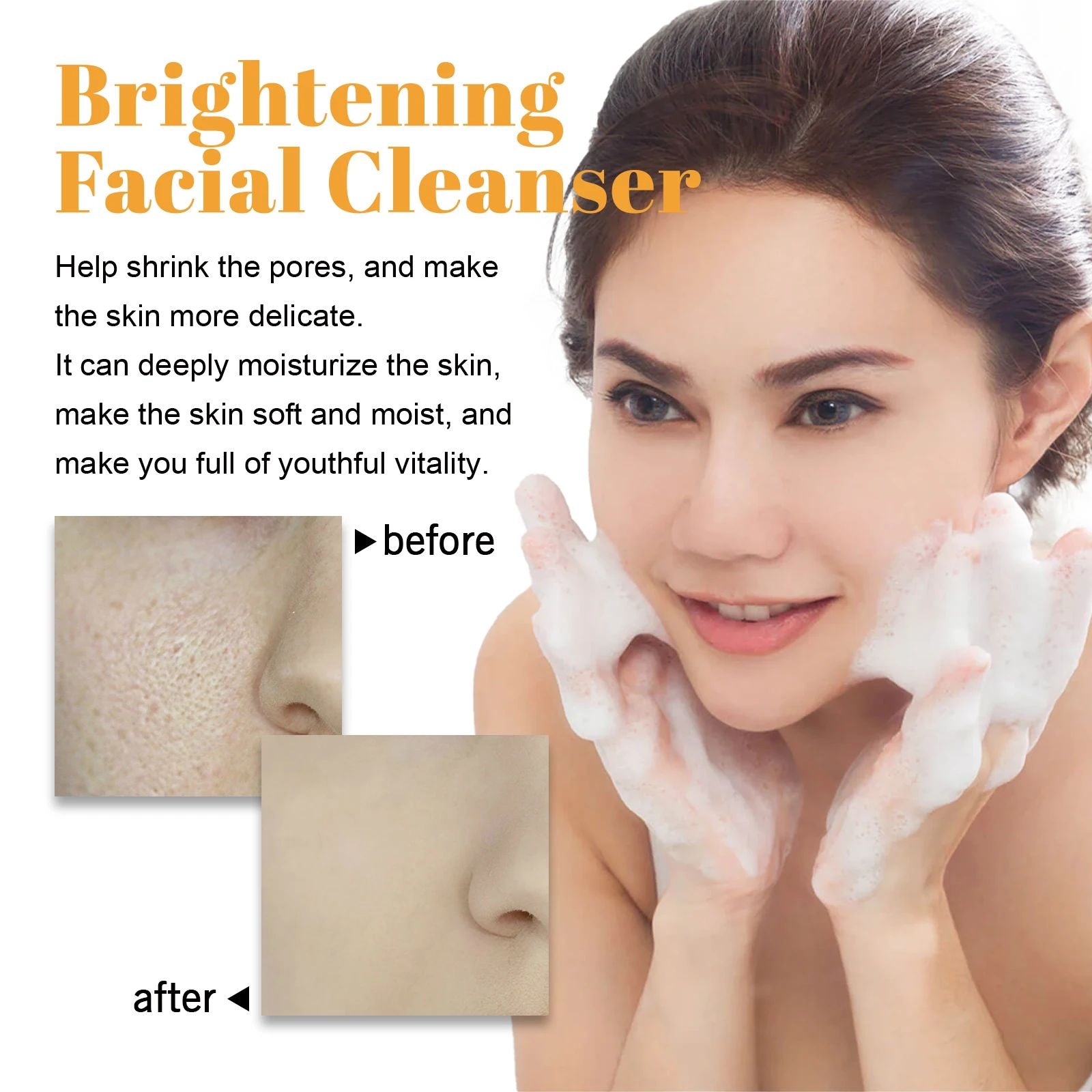 Turmeric & Kojic Acid Cleanser – Deep Cleansing, Blackhead Removal & Brightening Foam-Cleanser-Blushia