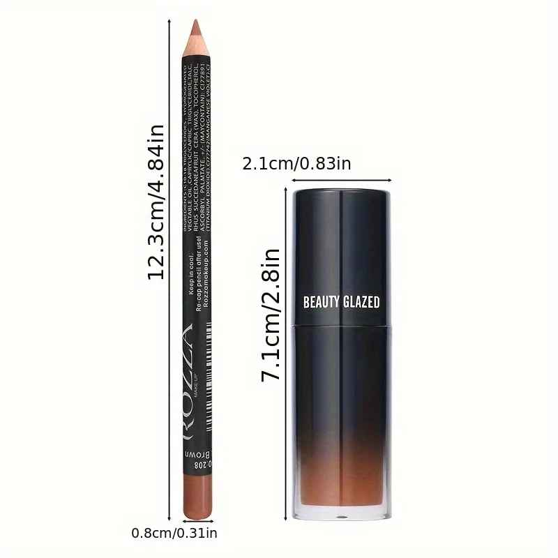 2-Piece Lip Liner & Lip Oil Set – Waterproof Long-Lasting Moisturising Combo-Lip Liner-Blushia