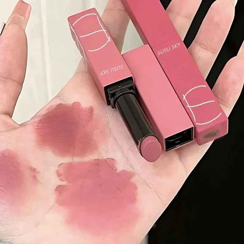 Thin Tube Matte Lipstick – Waterproof Long-Lasting Lip & Cheek Tint-Lipstick-Blushia