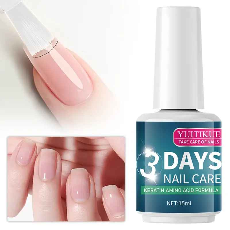3-Day Nail Care Treatment Polish – Keratin & Amino Acid Nail Strengthener-Nail Care & Treatments-Blushia