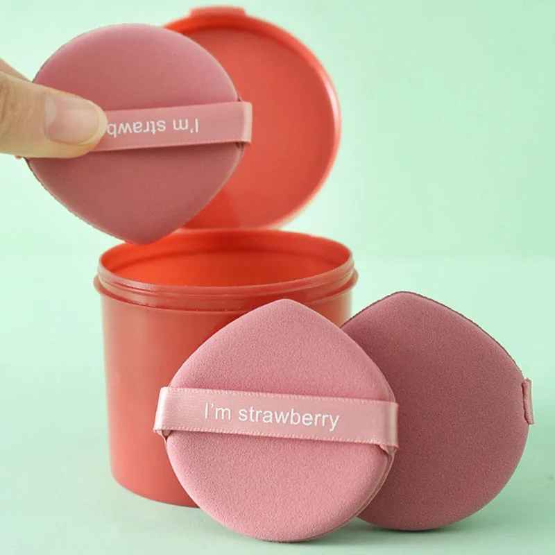 7-Piece Strawberry Makeup Puff Set – Soft Double-Sided Powder & Foundation Sponges-Makeup Sponges-Blushia