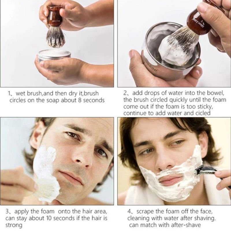 Household 60g Aluminum Box Solid Foaming Shaving Cream Mint Flavor Cotton Soft Foam Beard Softening Hair Removal Shaving Soap-Shaving-Blushia