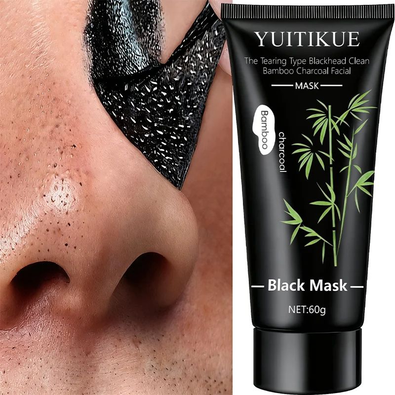 Bamboo Charcoal Black Peel-Off Mask 60g – Deep Cleanse & Blackhead Removal-Blackhead Remover-Blushia