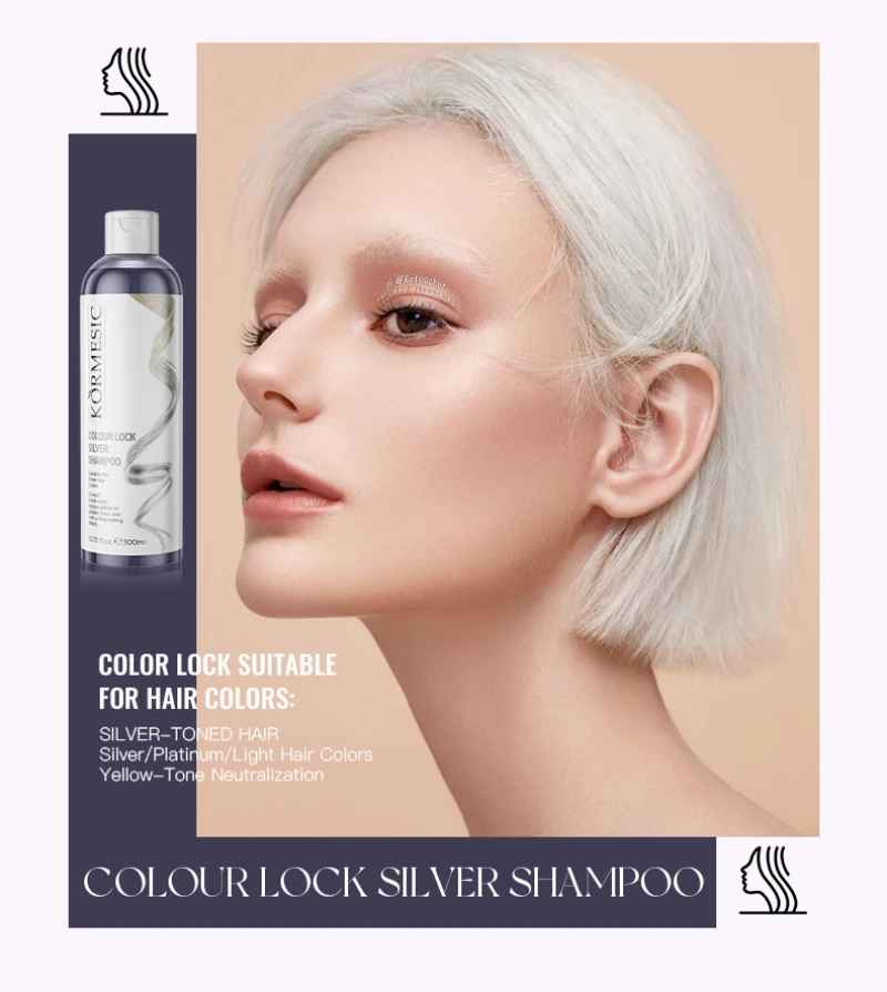Unisex Silvery Lock Shampoo – Color Locking, Brightening & Hair Care-Shampoo-Blushia