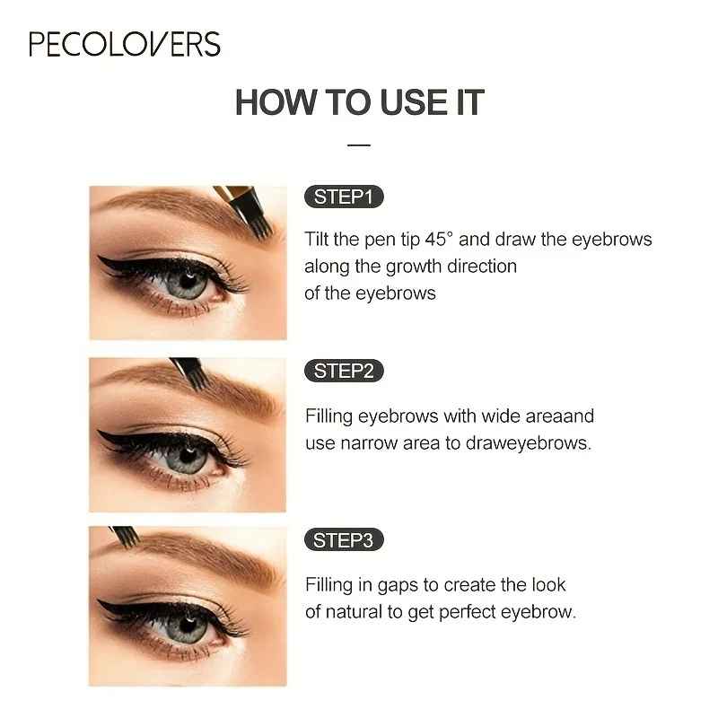 4-Tip Eyebrow Pen – Waterproof Microblading Brow Tattoo Pencil-Brows-Blushia