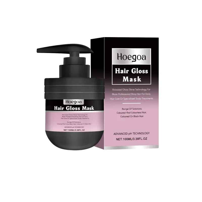 Hoegoa Hair Gloss & Repair Mask – Deep Nourishing Treatment For Dry Damaged Hair – Smooths Frizz & Adds Shine – 10 Min Care-Hair Mask-Blushia