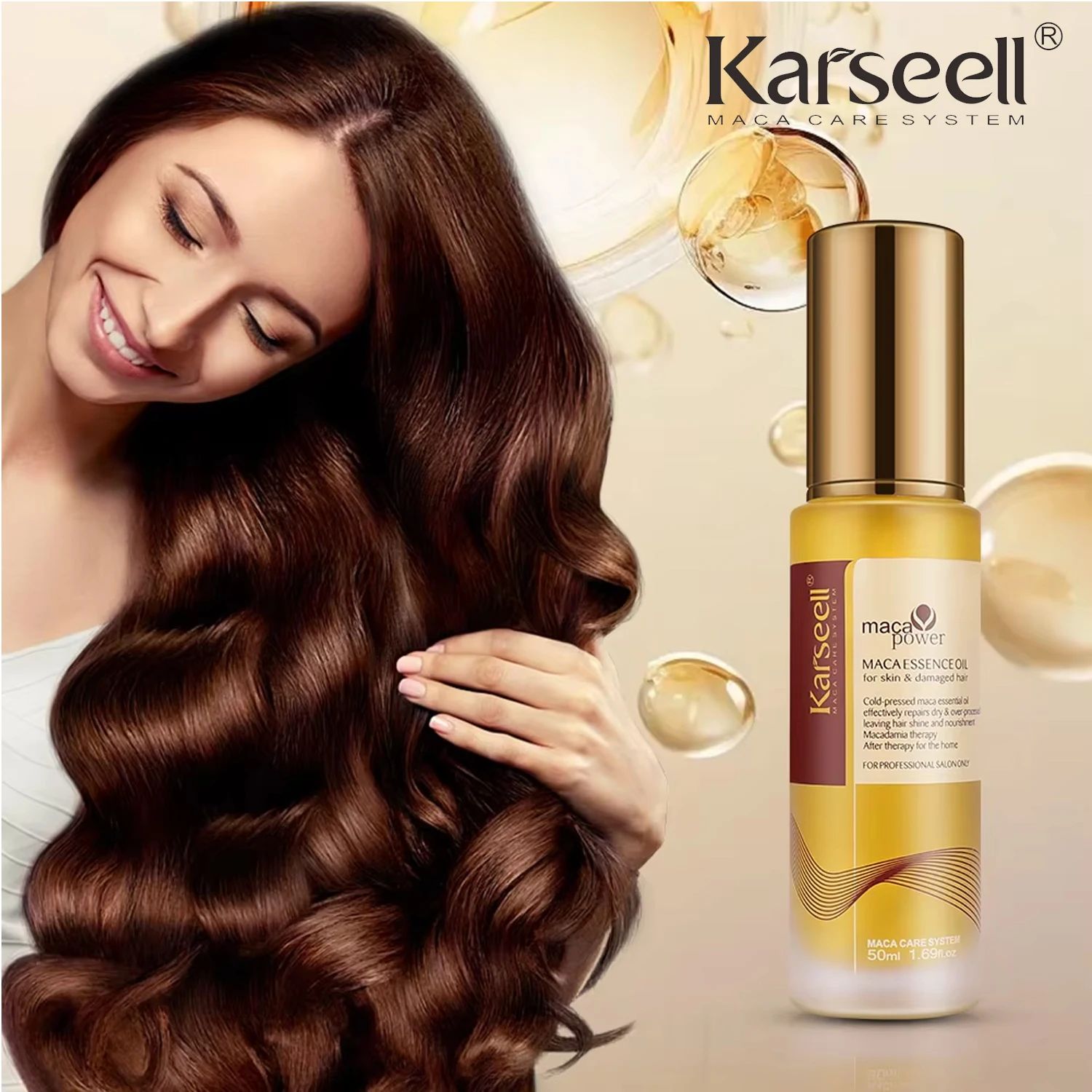 Karseell Moroccan Argan Oil Hair Serum 50ml – Healing & Repair for Dry Damaged Hair-Hair Oil & Serum-Blushia