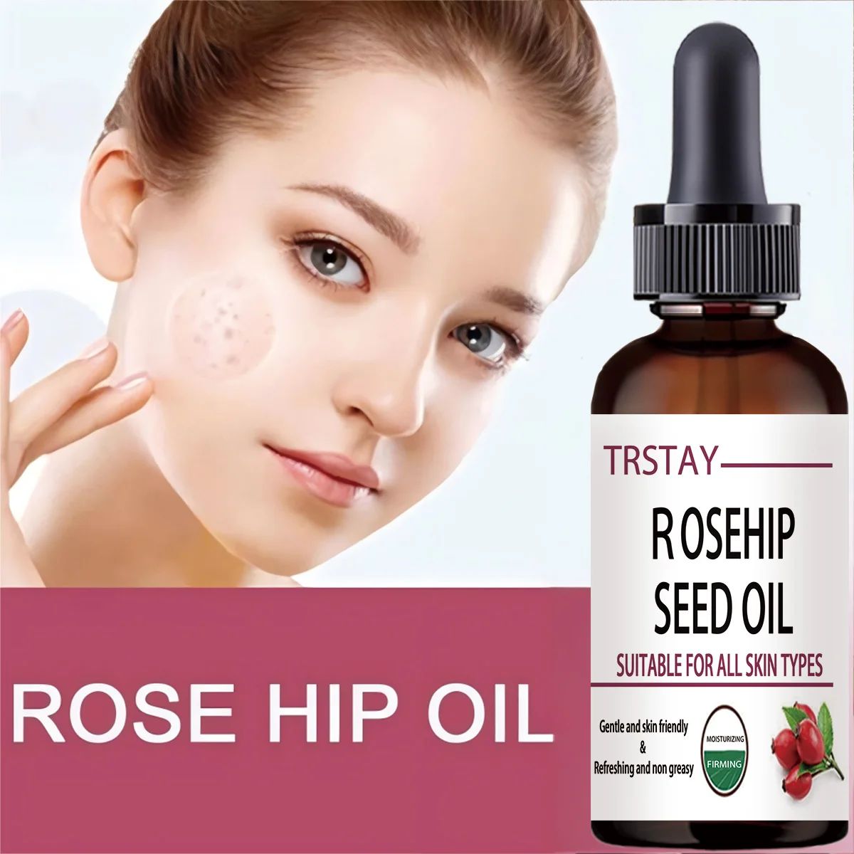 Rosehip Essential Oil 50ML – Moisturising Brightening Anti-Ageing Face Oil-Facial Oil-Blushia