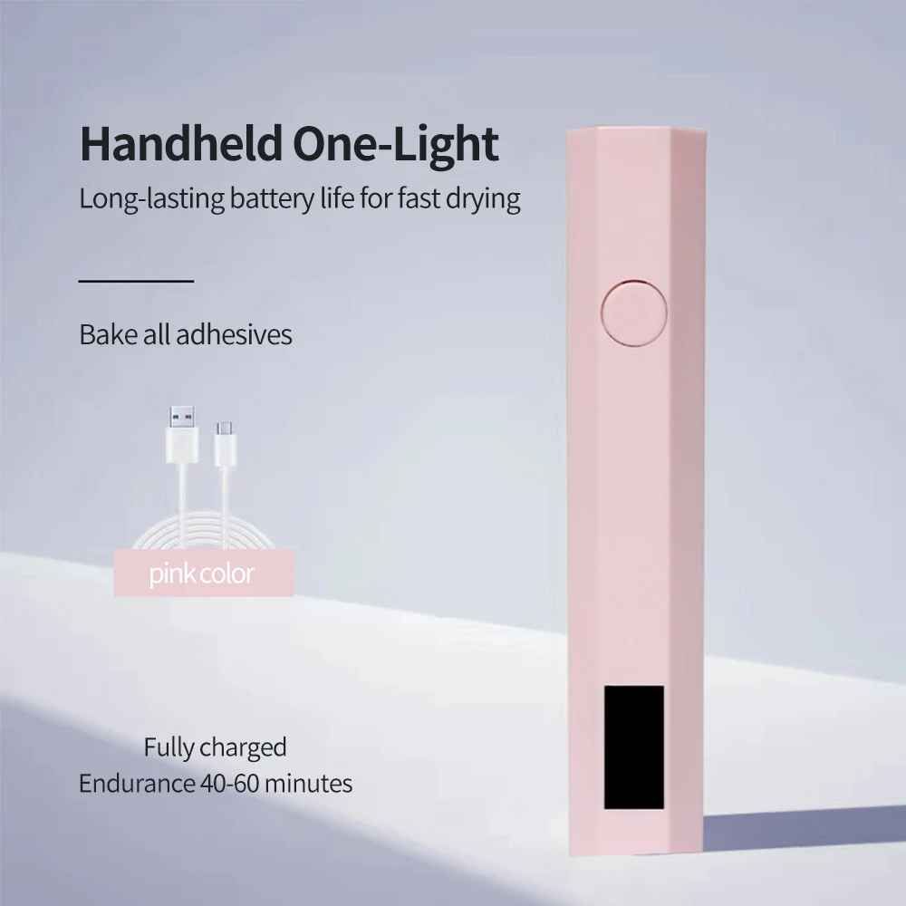 Portable UV LED Nail Lamp – Handheld Gel Polish Nail Dryer & Curing Lamp-Hand & Foot Accessories-Blushia