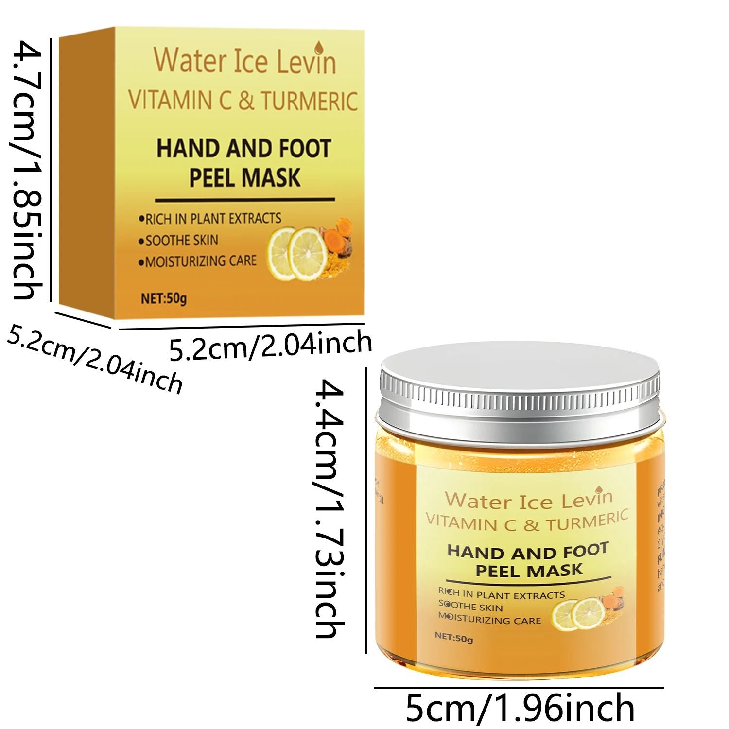 Turmeric & Vitamin C Hand and Foot Mask 50g – Moisturizing & Repairing-Hand & Foot Mask-Blushia