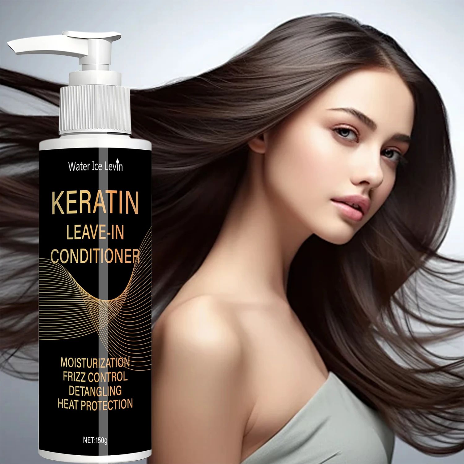 Keratin & Coconut Oil Leave-In Conditioner – Hydrating, Frizz Control & Heat Protection-Conditioner-Blushia
