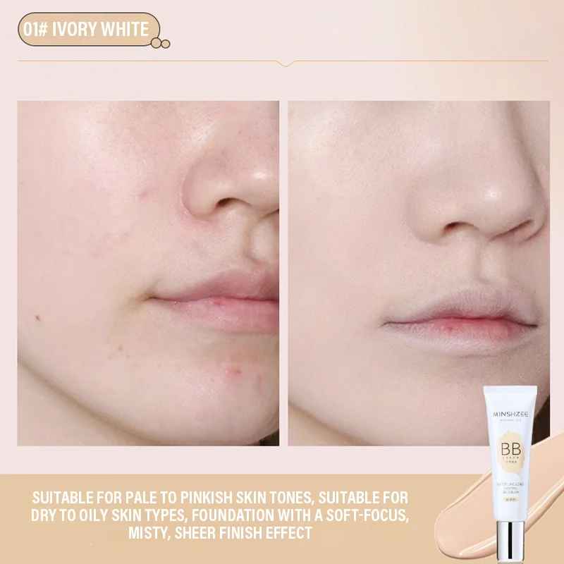 BB Cream Foundation – Long-Lasting Moisturising Oil Control Base Makeup-BB Cream-Blushia