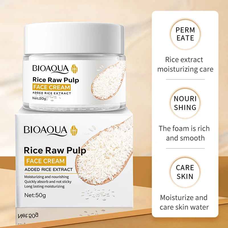 BIOAQUA Rice Plasma Cream – Nourishing Moisturising Anti-Aging Face Cream-Face Moisturisers-Blushia