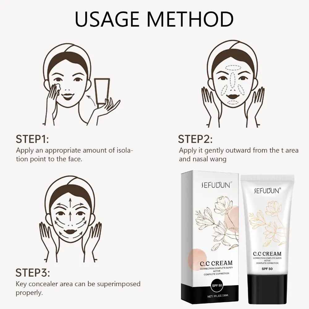 Color-Changing CC Cream SPF 50 – Full Coverage Self-Adjusting Base-CC Cream-Blushia