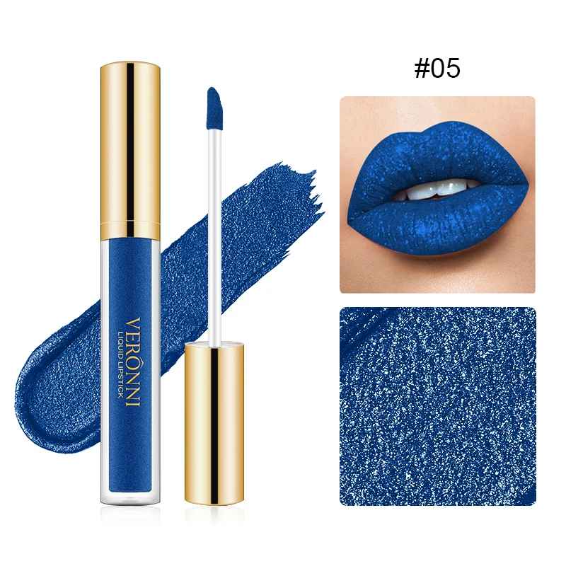 Glitter Liquid Lipstick – Shimmer Pearlescent Waterproof Long-Lasting Gloss-Glitter Lip Gloss-Blushia