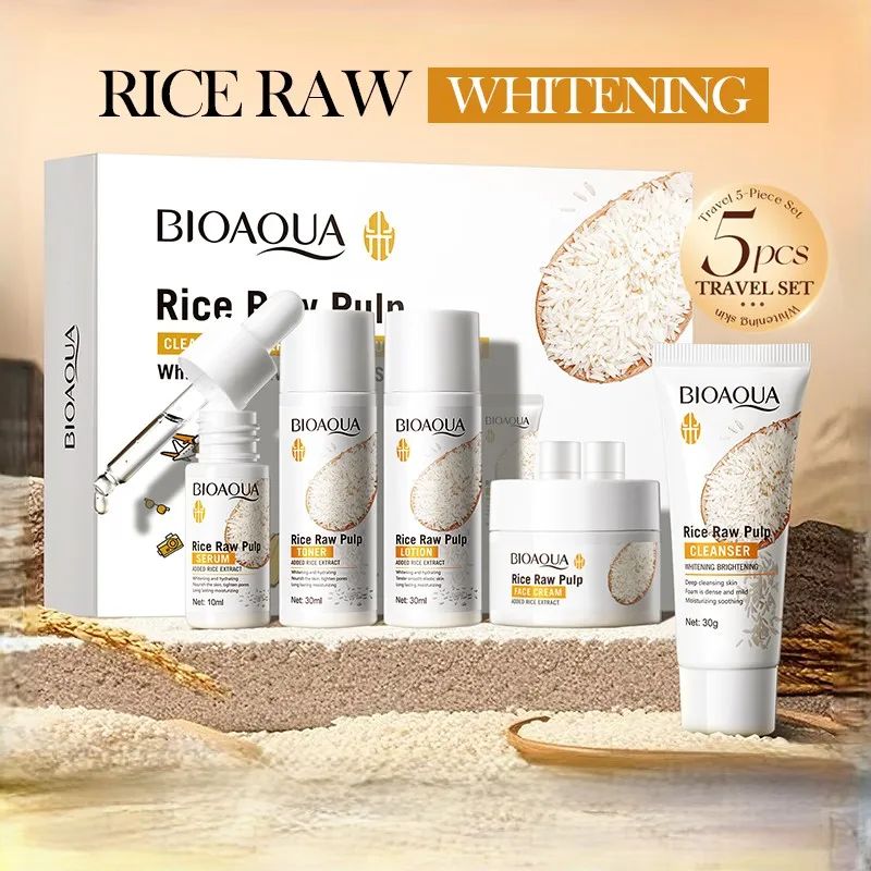 Rice Puree Skincare Set – Whitening, Hydrating & Brightening Facial Care-Whitening Cream-Blushia