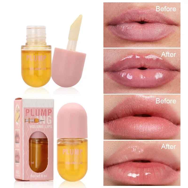 Long-Lasting Lip Plumper Oil – Instant Volumising Collagen Lip Gloss-Lip Oil-Blushia