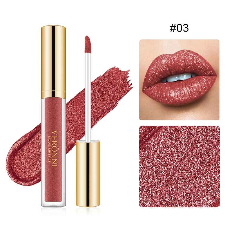 Glitter Liquid Lipstick – Shimmer Pearlescent Waterproof Long-Lasting Gloss-Glitter Lip Gloss-Blushia