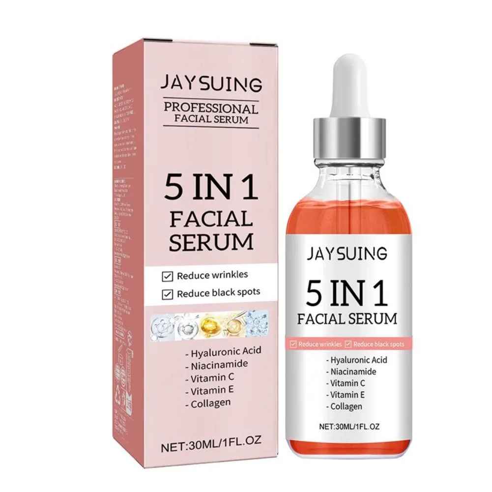 5-in-1 Vitamin C Face Serum – Hyaluronic Acid Firming & Pore Minimizing Care-Face Serum-Blushia