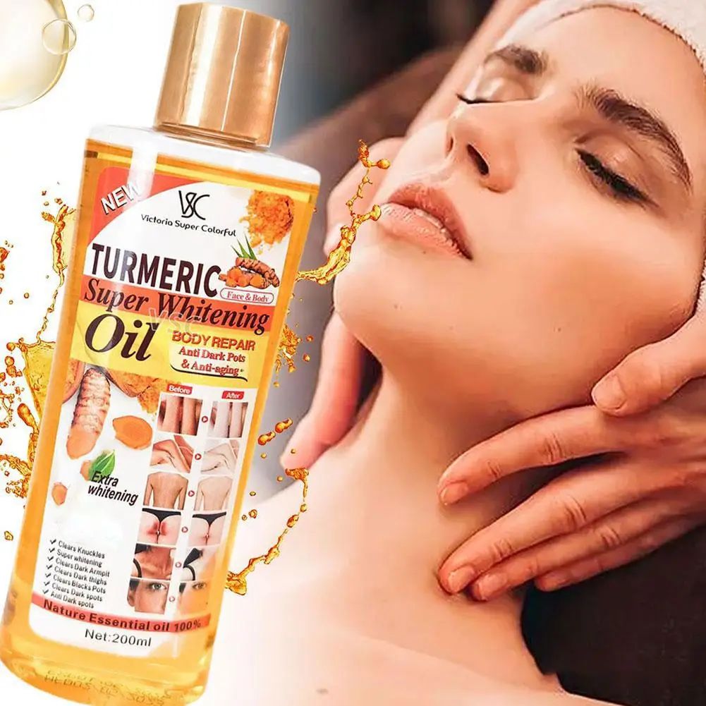 Turmeric Essential Oil – Facial & Body Massage Moisturizing Skin Care 200ML-Facial Oil-Blushia