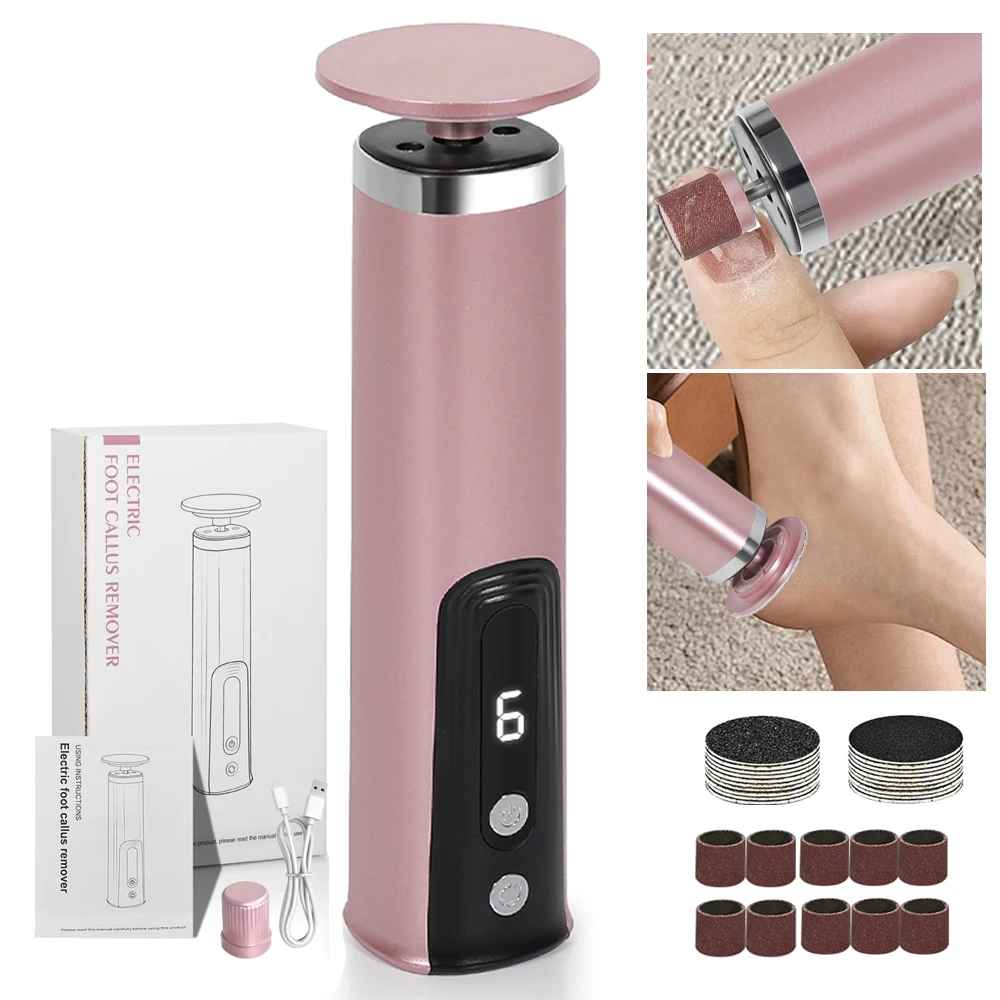 2-in-1 Electric Foot Callus Remover & Nail Polisher – Pedicure & Hand Care Tool-Foot Callus Remover-Blushia