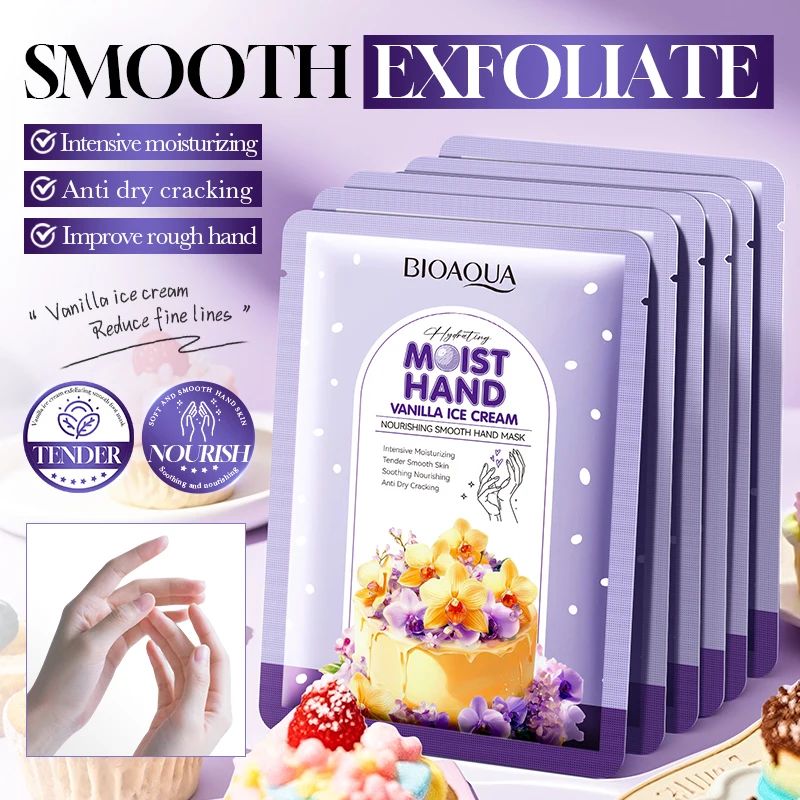 5 Pairs BIOAQUA Hand Masks – Moisturizing, Whitening & Anti-Aging Gloves-Hand Mask-Blushia